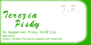 terezia pisky business card